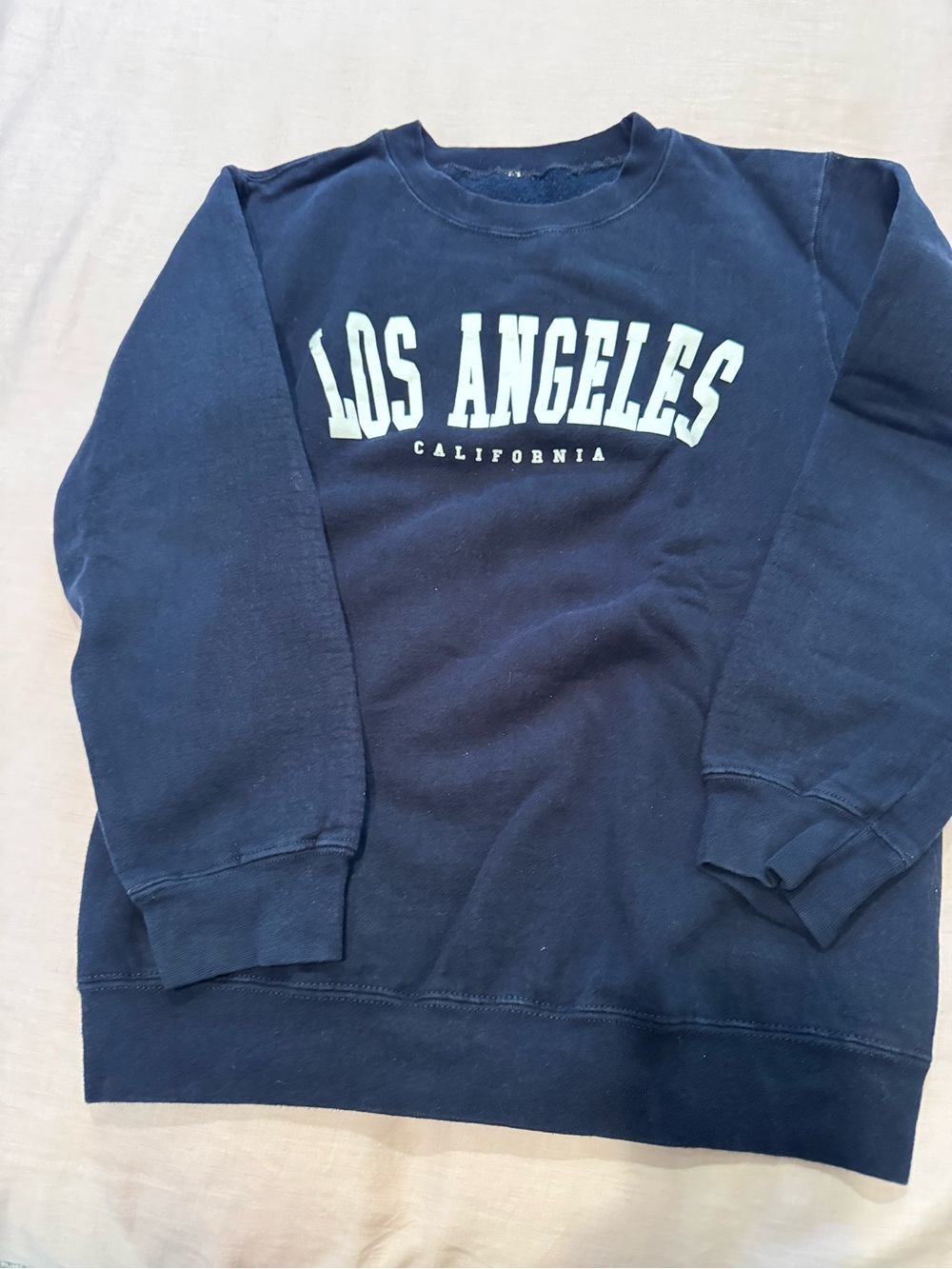 Los Angeles Apparel Navy 'Los Angeles California' Crewneck Sweatshirt